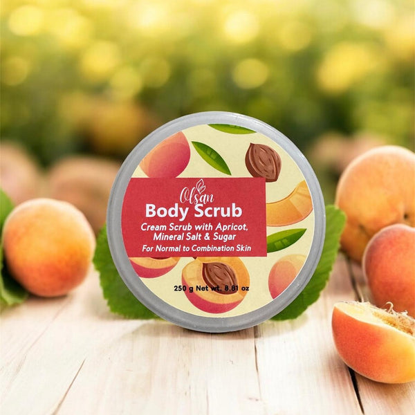 Body Scrub, Sugar, Sea Salt & Apricot