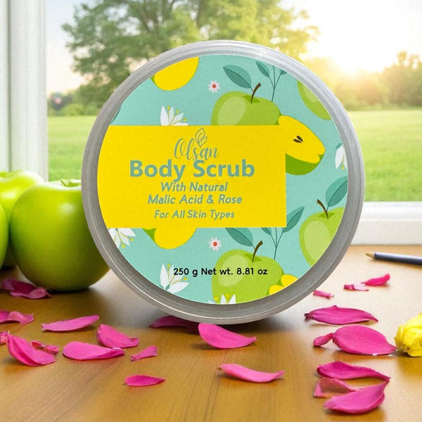 Body Scrub, Malic Acid & Rose